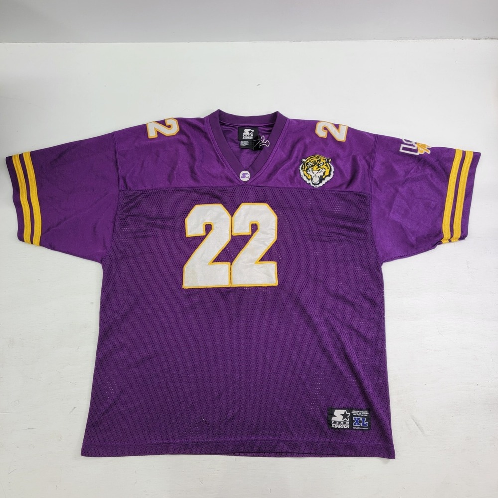 Vintage Starter LSU Tigers Footballโ Stitched Jersey Men's Sz XL Louisiana State